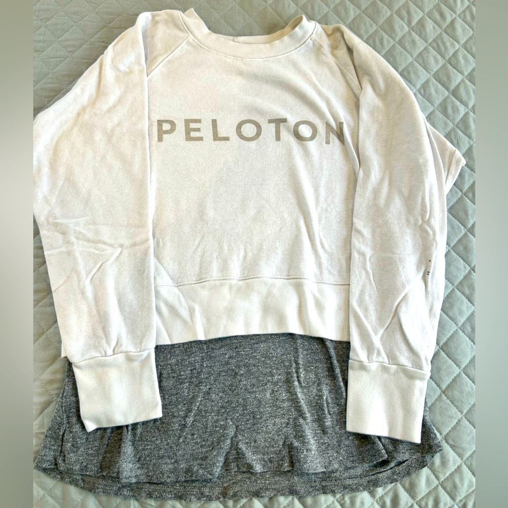 Peloton “two in one” sweatshirt, size small